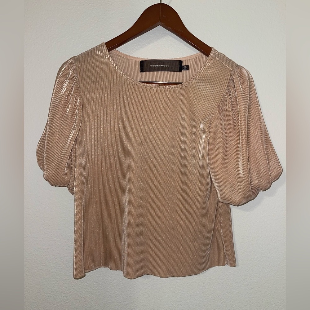Elegant Metallic Blouse